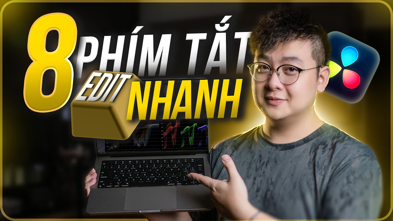 EDIT SẼ CỰC CHẬM nếu không biết 8 PHÍM TẮT này (GIVE AWAY) | DaVinci Resolve 19