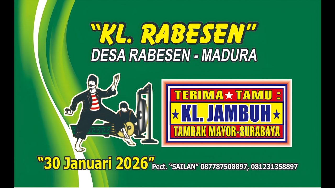 LIVE SANDUR SAPOK ANGIN PIMP. BPK. JEBIR RABESEN - DIKEDIAMAN KL. RABESEN - TGL 30-31 JANUARI 2026