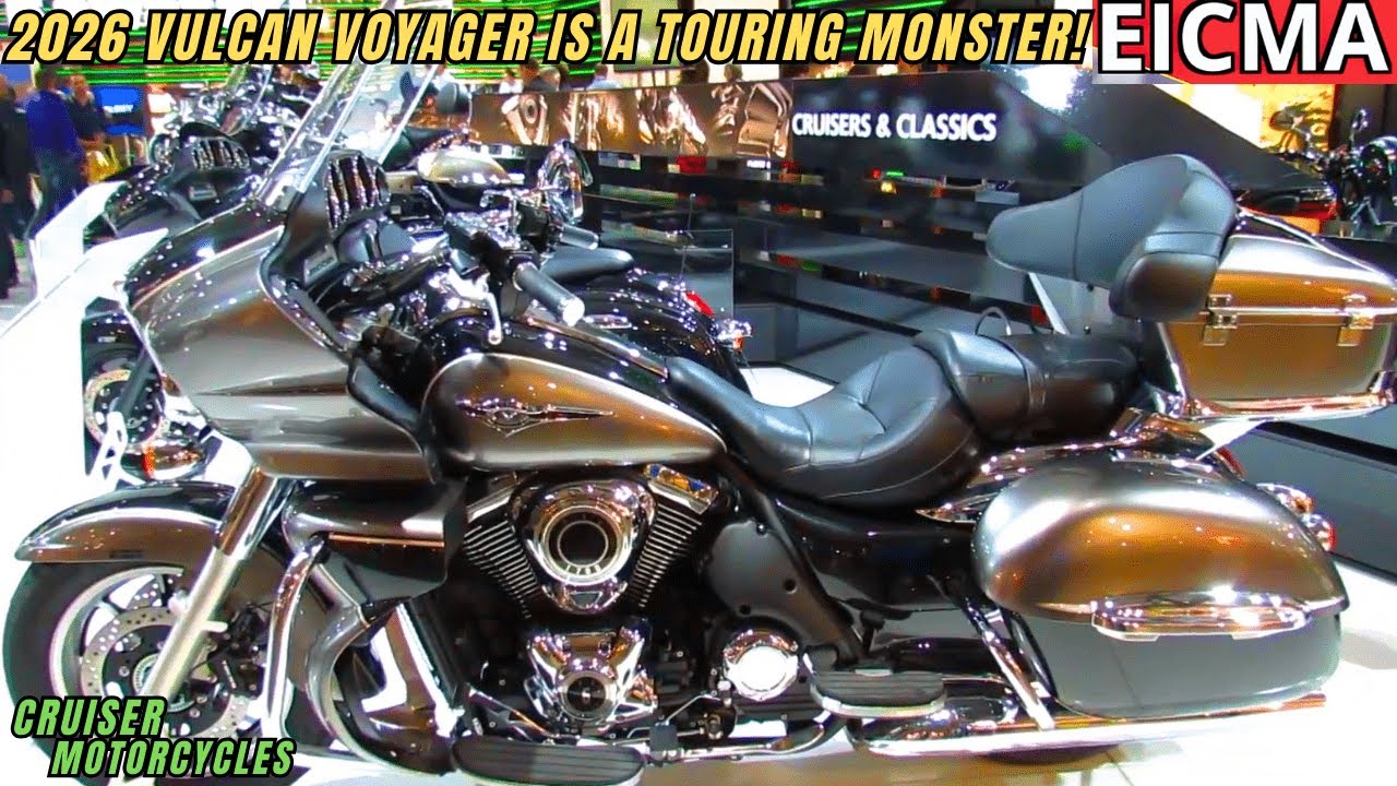 Kawasaki просто сошла с ума &mdash; Vulcan Voyager 2026 года &mdash; это настоящий туристический монстр!