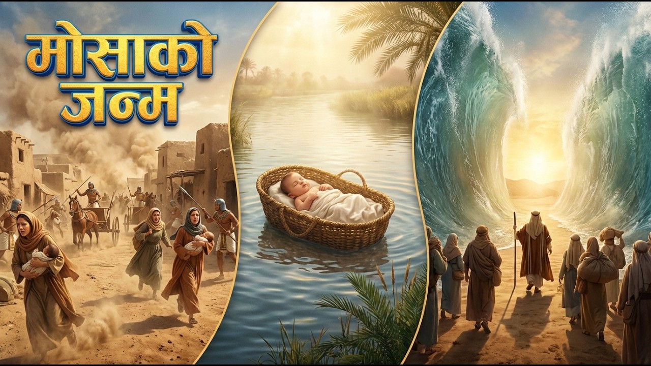 मोसाको जन्म'#The Birth of Moses#nepalibiblestory #bibleverse #Moses #biblestories #bibleknowledge