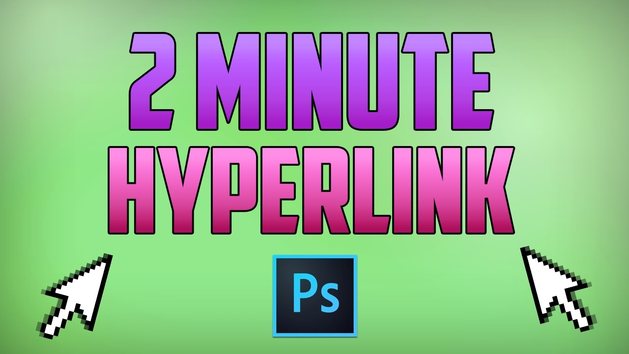Photoshop CC : How to Create a Hyperlink
