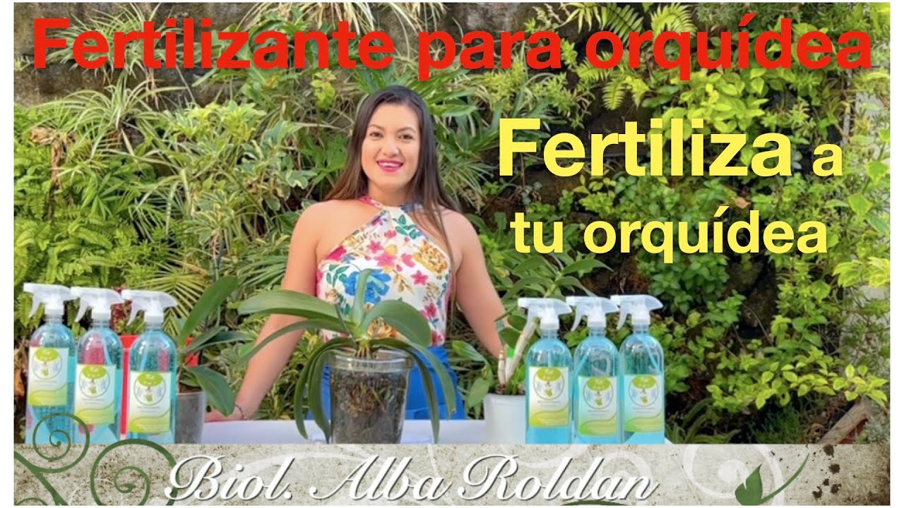 El mejor fertilizante para tu orquídea.