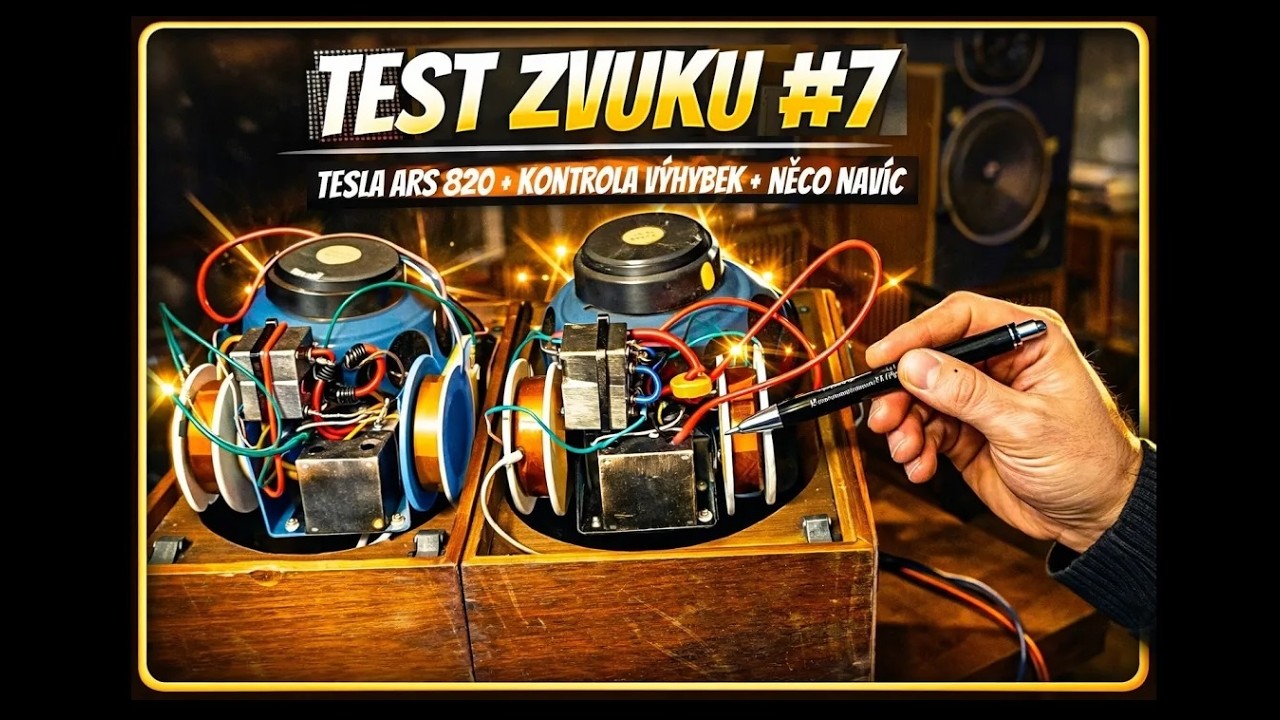 TEST ZVUKU #7 - TESLA ARS 820 - kontrola výhybek + něco navíc