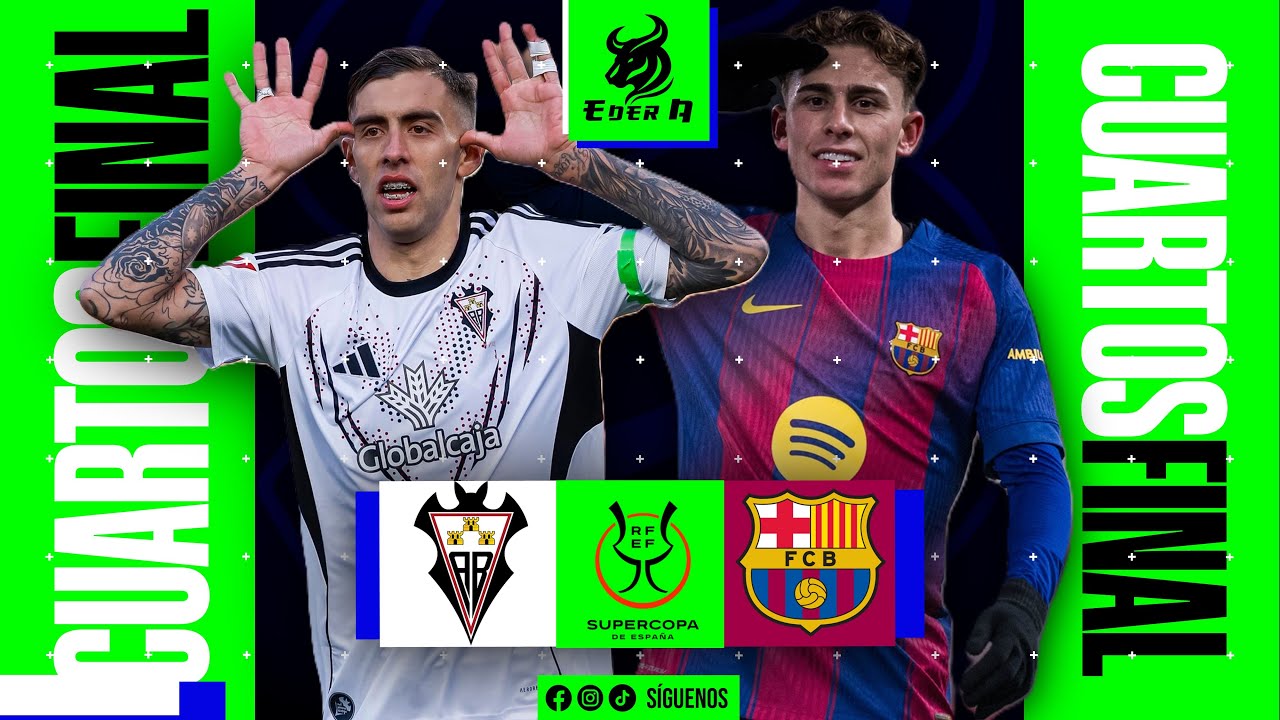 ALBACETE VS BARCELONA 💥 CUARTOS DE FINAL COPA DEL REY 🇪🇸 #albacete #barcelona #copadelrey #fútbol