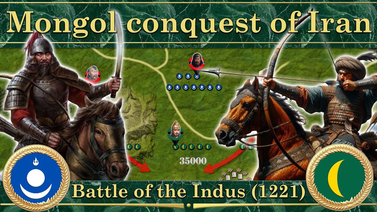 Mongol conquest of Iran. Battle of the Indus (1221)