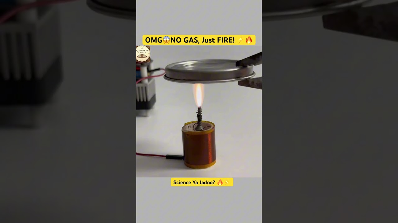 I Made a Fire Coil That Cooks Without Gas or Wood! 🔥⚡ | #shorts #shortsfeed #technology #science
