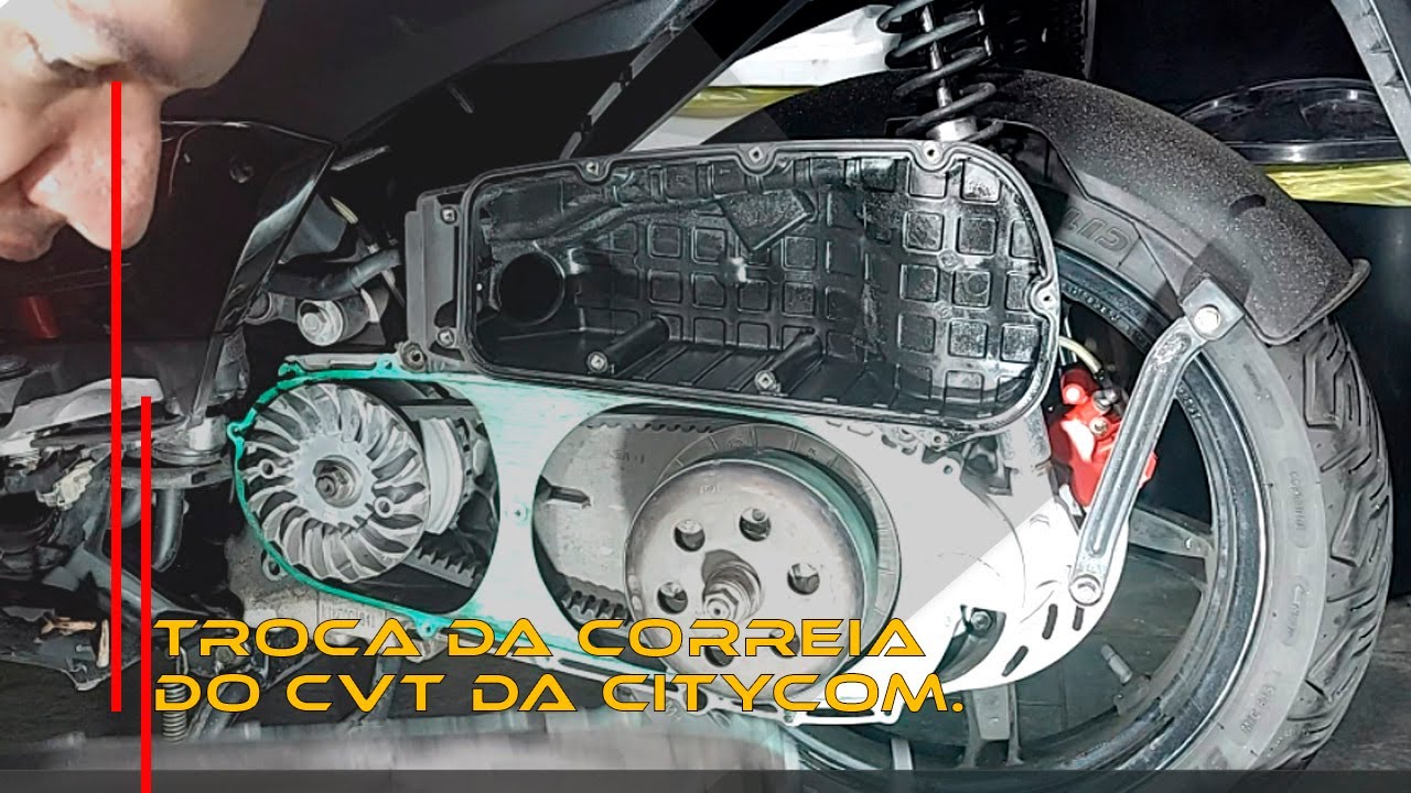 Saga Citycom VI Como Trocar a Correia do CVT da Scooter Dafra Citycom 300 e Filtro de Ar #moto