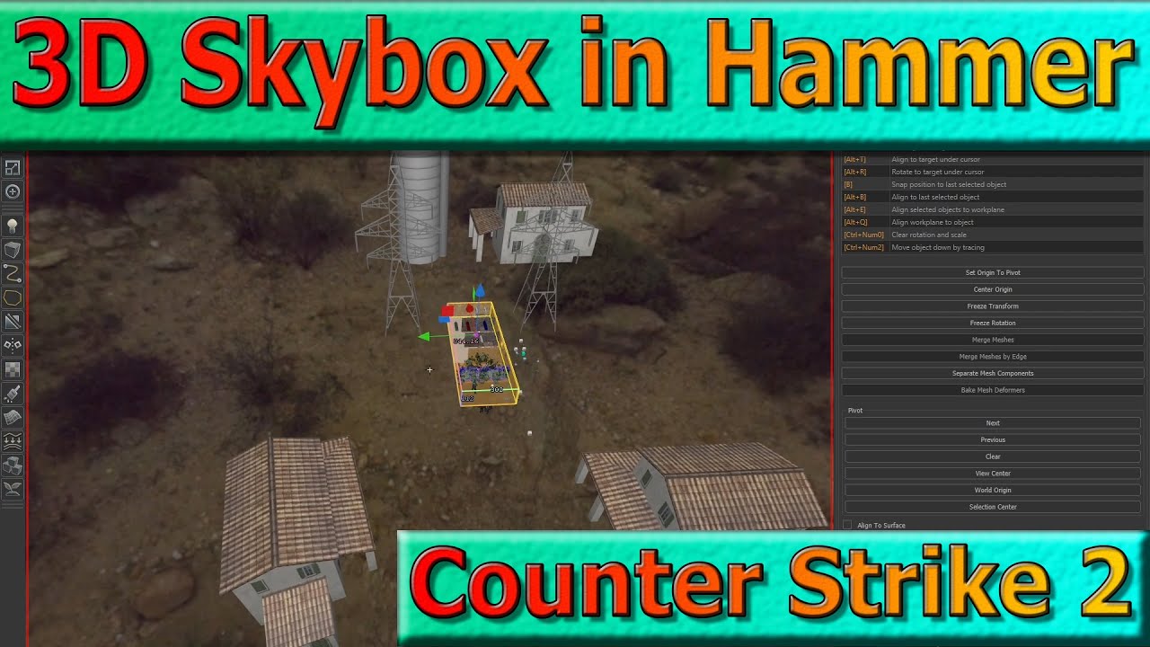 3D Skybox for Counter Strike 2 maps, Source 2, Hammer editor tutorial, CS2 guide.