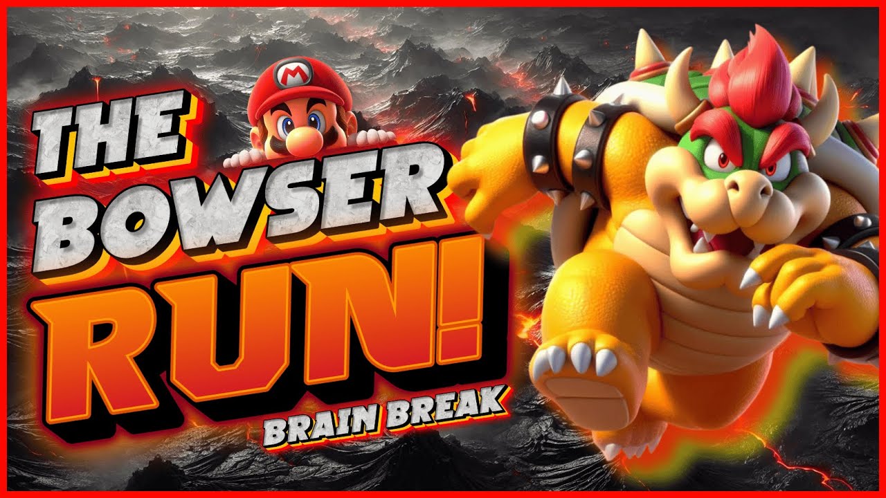 The Bowser Run! | Mario Brain Break | Freeze Dance | Danny Go Noodle | Just Dance