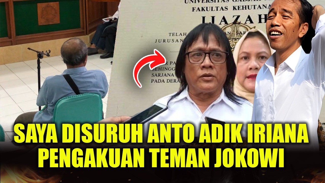 AKHIRNYA NGAKU! ORANG INI DISURUH ADIK IRIANA UNTUK JADI SAKSI KASUS IJAZAH JOKOWI