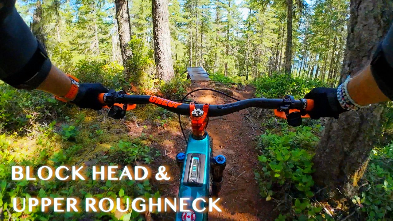 Block Head & Upper Roughneck - Cumberland BC #mtb  #ebike #santacruzbicycles #cumberland
