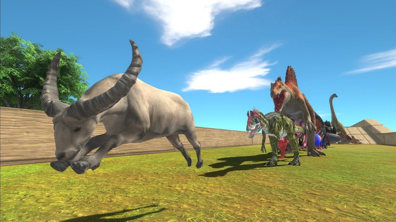 Race to eat WATER BUFFALO - Animal Revolt Battle Simulator