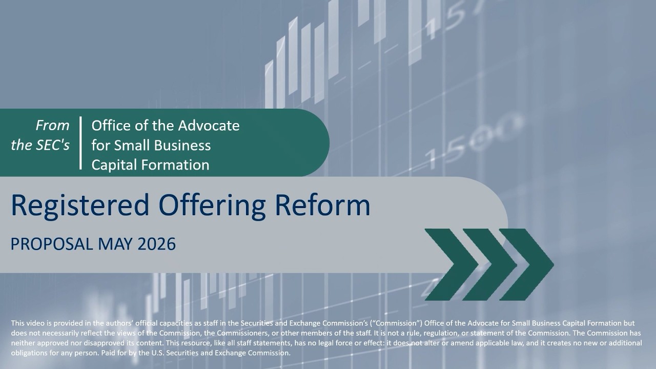 The SEC Proposes Amendments to Modernize Registered Offerings