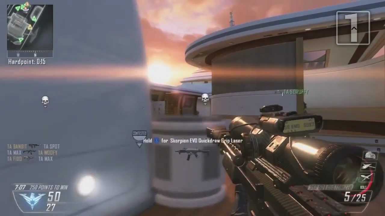 Black Ops 2 Gameplay - Hardpoint on Hijacked