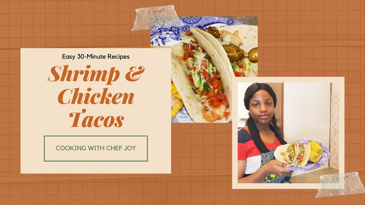 Cooking With Joy | Vlogmas Day 1/9 - Easy Shrimp and Chicken Tacos 🌮 | Joy's Life #tacotuesday