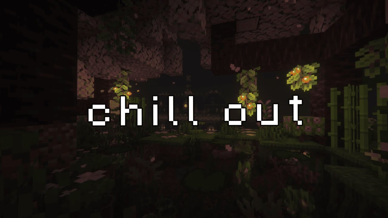 Chill your mind… (Minecraft Cozy Night + Water & Sakura Ambience)