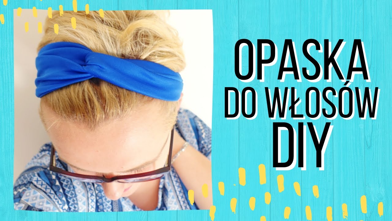 Opaska do włosów DIY | Opaska typu twist headband