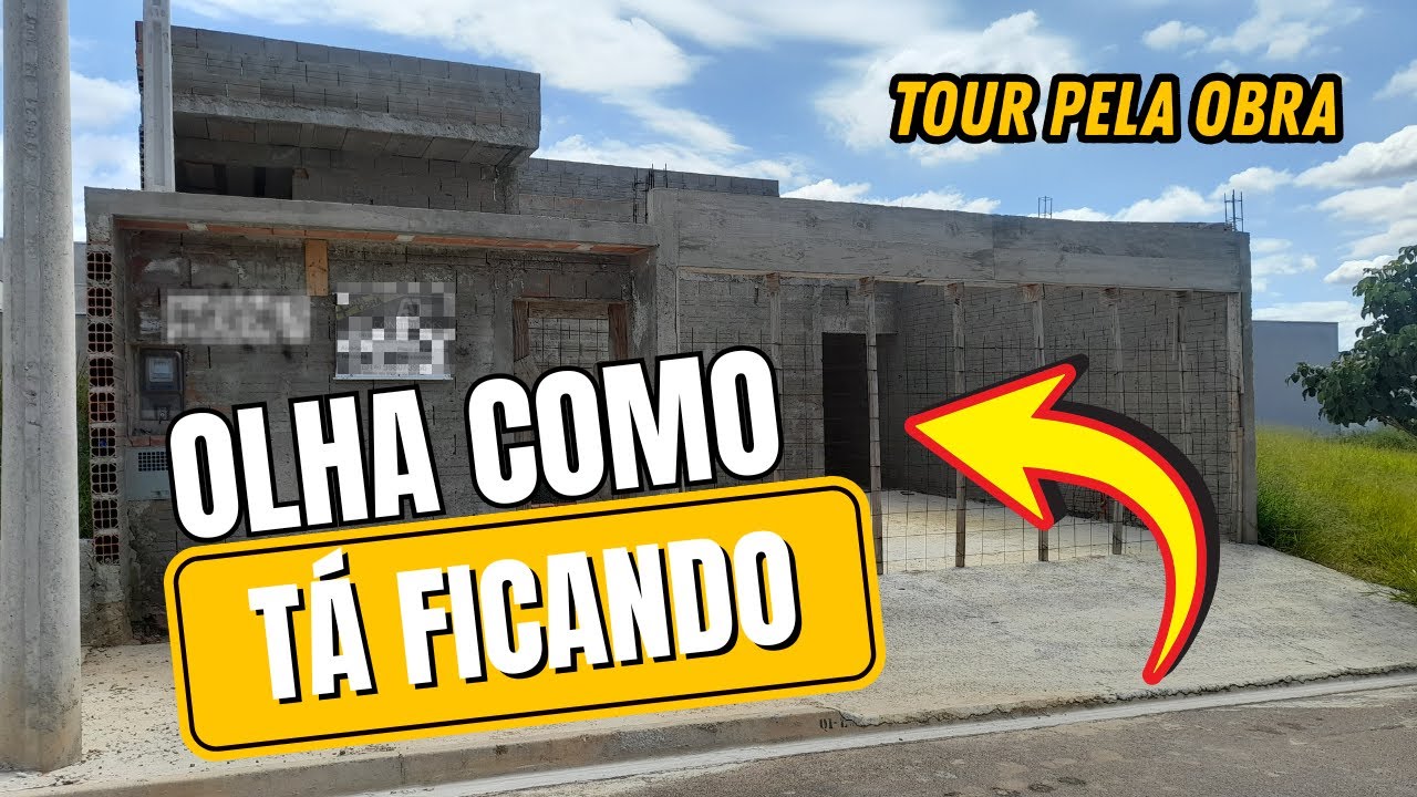 Tour Pela Construção da Minha Casa do Zero 🏠