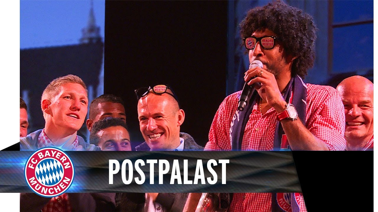 Dante singt auf der FC Bayern Party