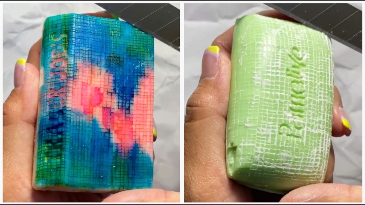✨ ASMR Soap Carving for Stress Relief ✨