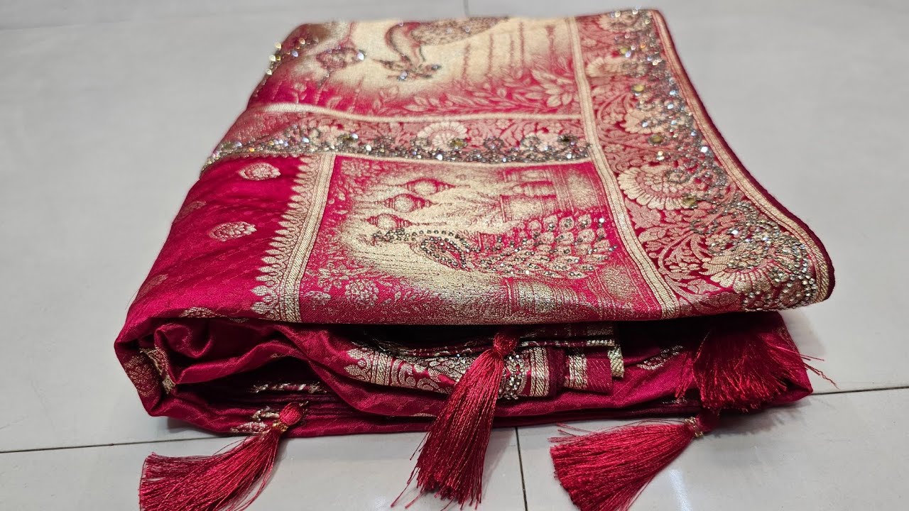 🔥लो आ गई शादी में पहनने वाली सॉफ्ट सिल्क साड़ी🔥9313419498#party wear sarees#new saree collection 