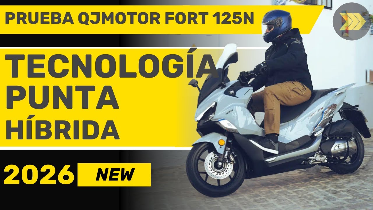 QJMotor FORT 125N | El scooter GT 125 HÍBRIDO y más tecnológico que hemos probado