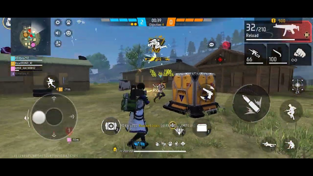 #4 Clash Squad rank push Free Fire gameplay 4v4