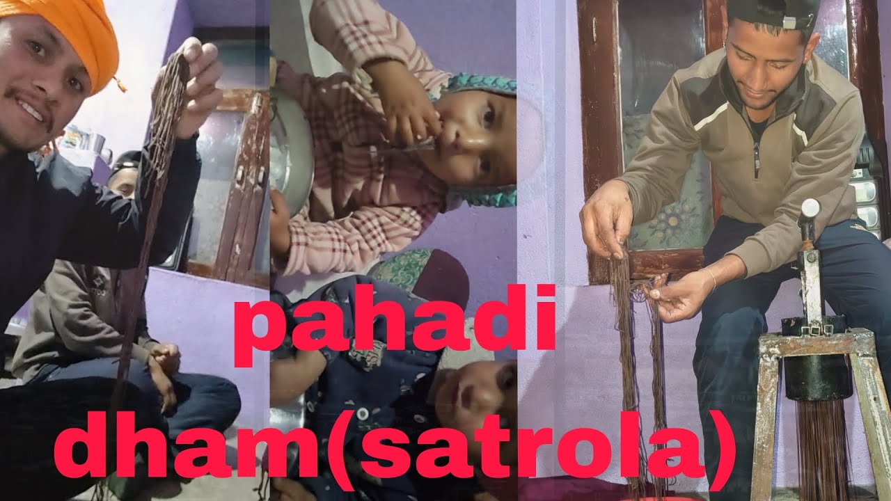 Pahadi dham||satrola 😋 Kha ke aaya maja🥰||pahadi vlogger51 