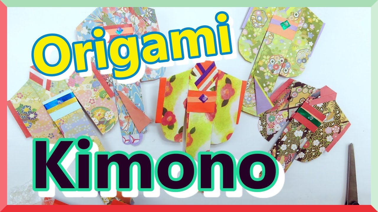 【origami】How to fold Japanese kimono with origami.