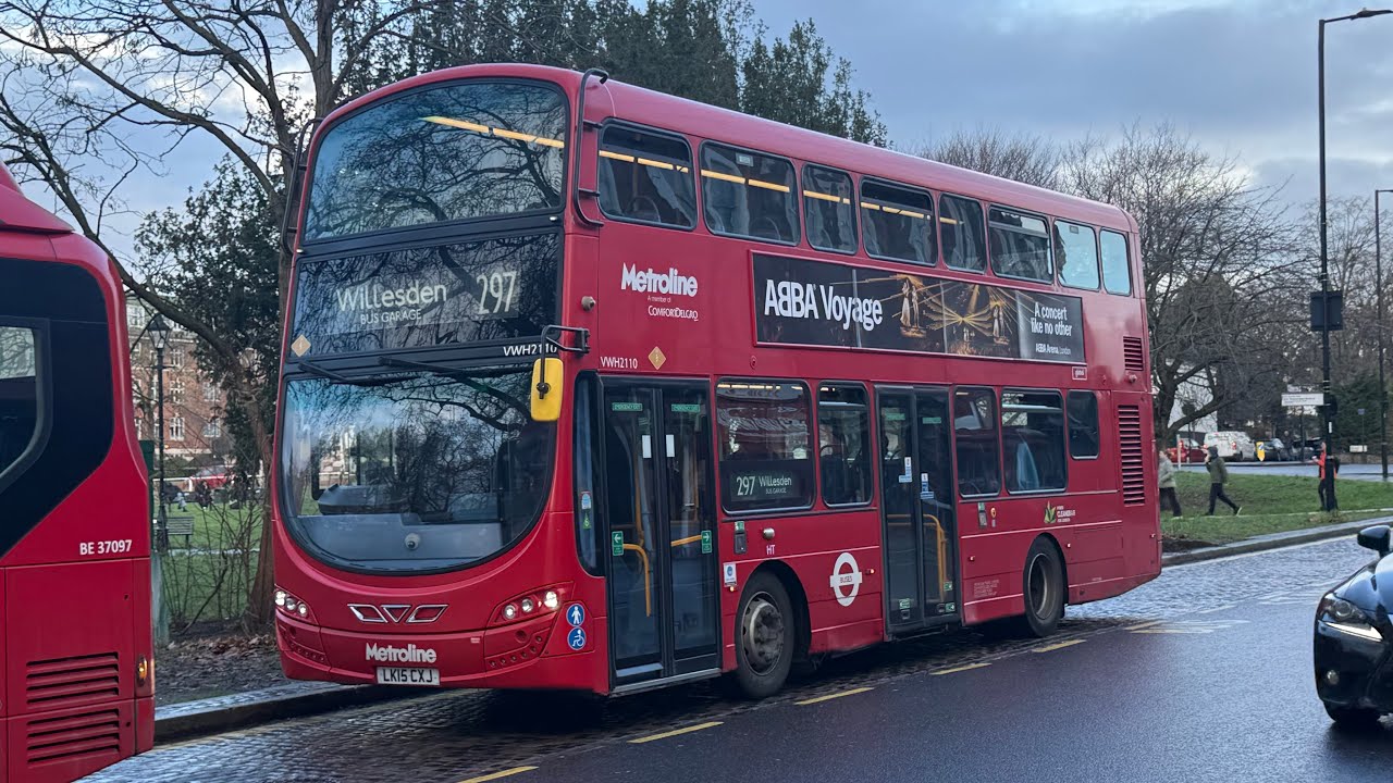 Full Route Visual | Route 297 | Willesden Bus Garage to Ealing Broadway | Metroline Gemini 3 Mark 1