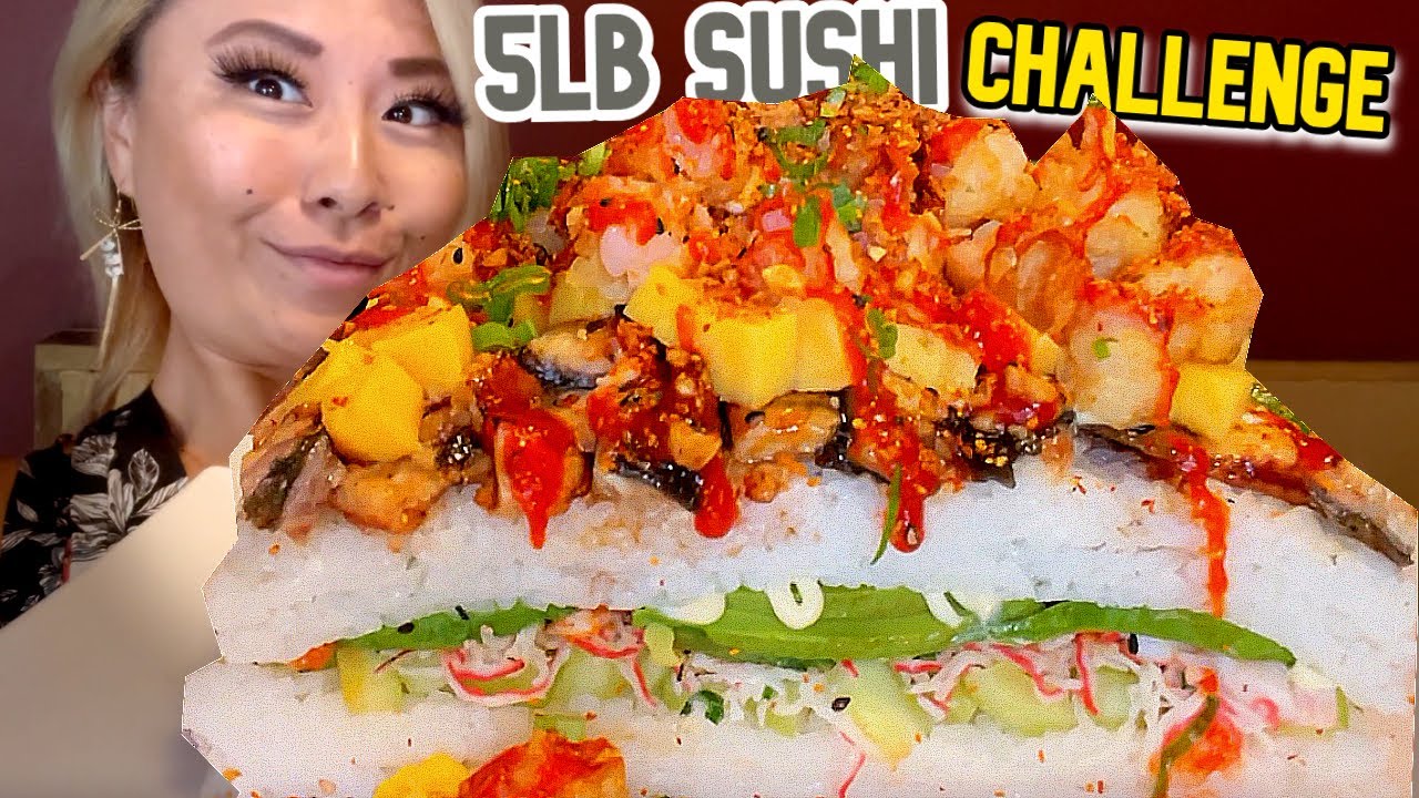 5LB SUSHI CHALLENGE at Momiji Sushi in Portland, OR!! #RainaisCrazy
