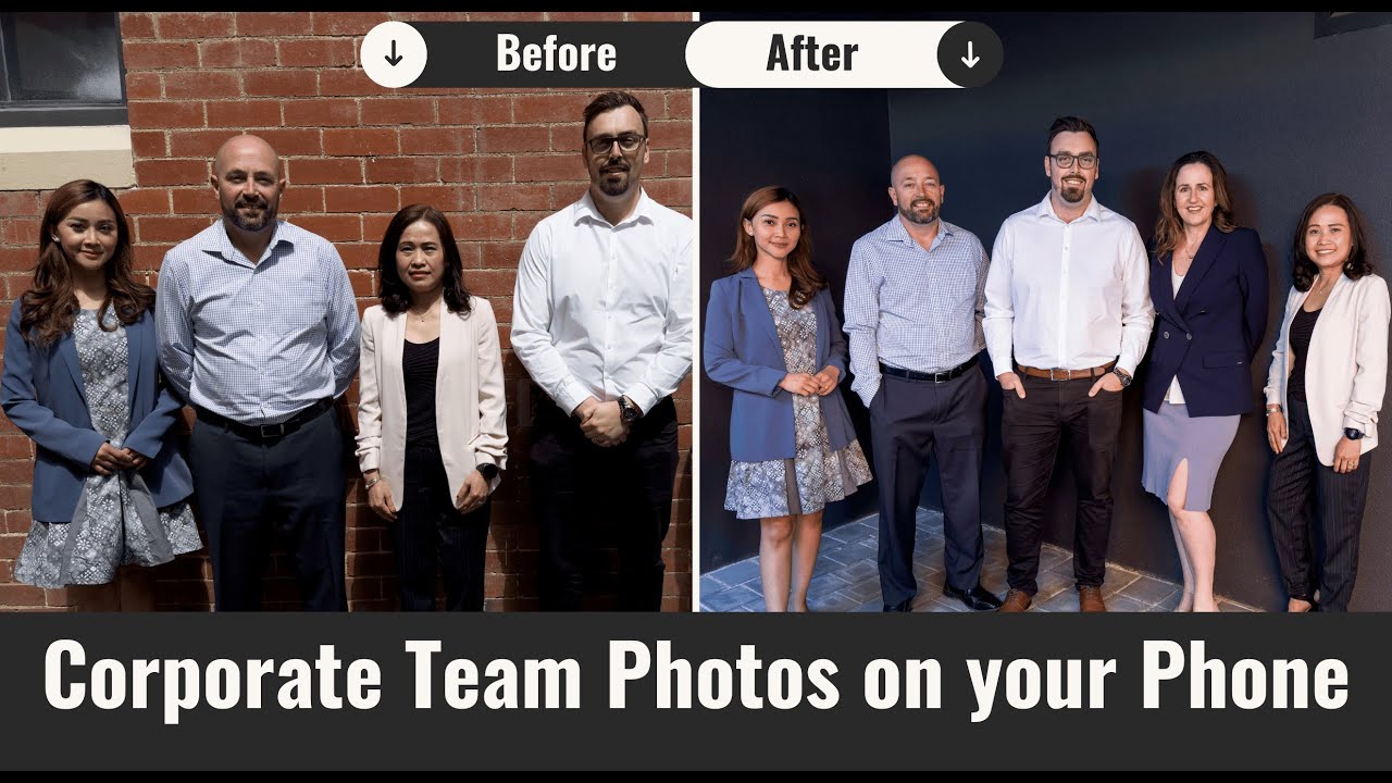 How to Photograph Corporate Groups with Your Phone | Team Photos