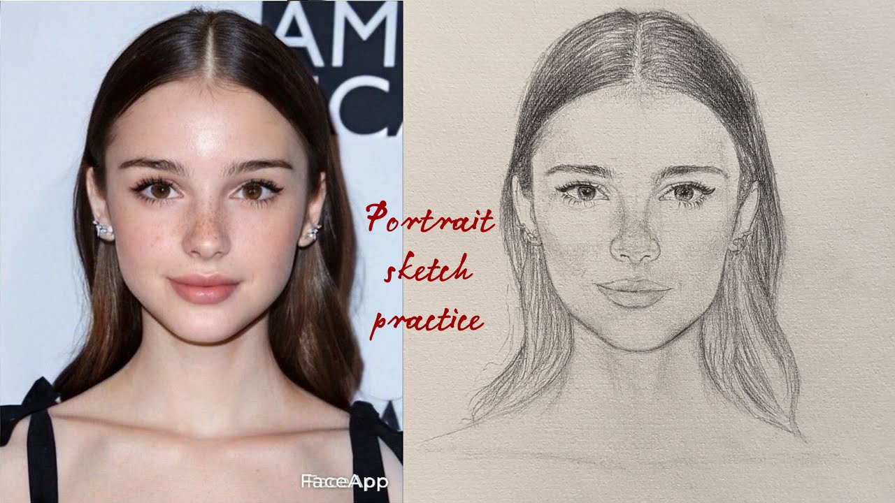 How to draw front face with loomis method