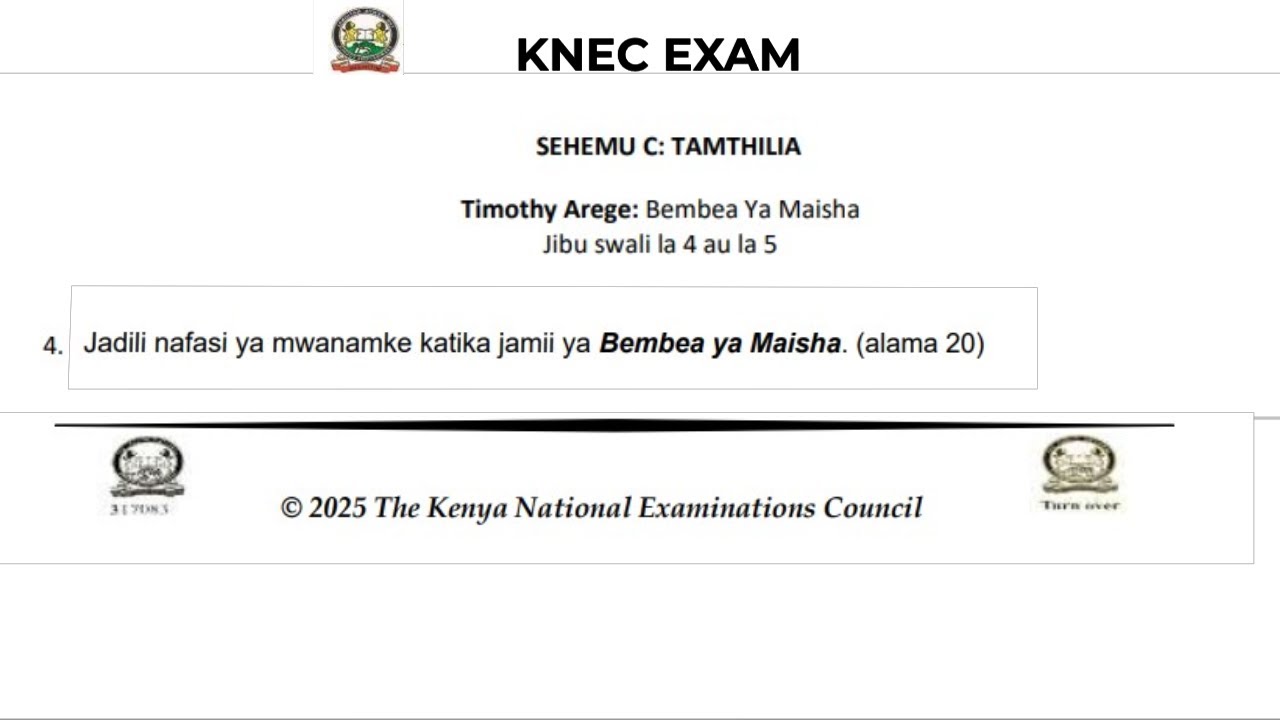 Maswali na Majibu ya Bembea ya Maisha (nafasi ya mwanamke katika jamii)