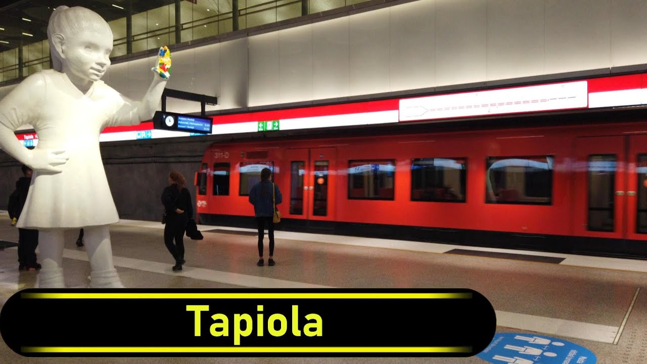 Metro Station Tapiola - Helsinki (Espoo) 🇫🇮 - Walkthrough 🚶