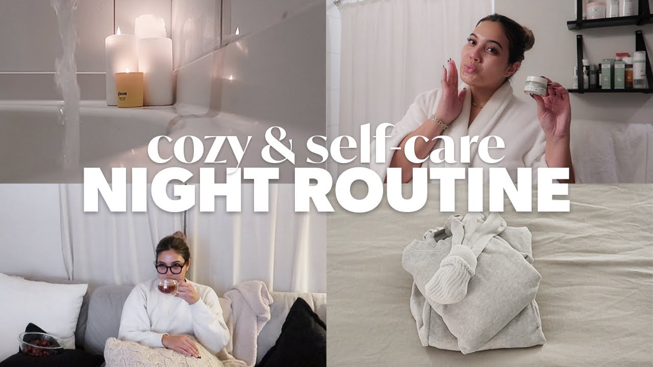 COZY NIGHT ROUTINE 2021: unwind with me, cooking, self care, skincare, chill & peaceful night
