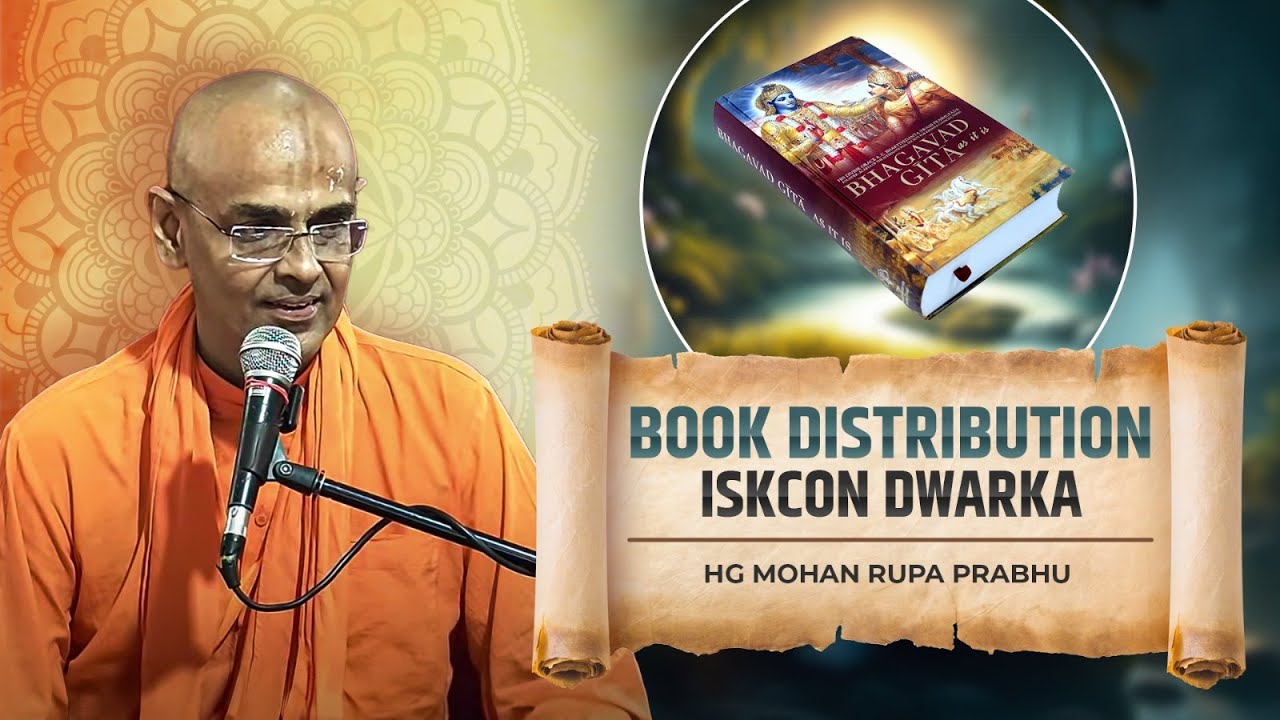 HG Mohan Rupa Prabhu || Book Distribution || ISKCON Dwarka || 23rd November 2024