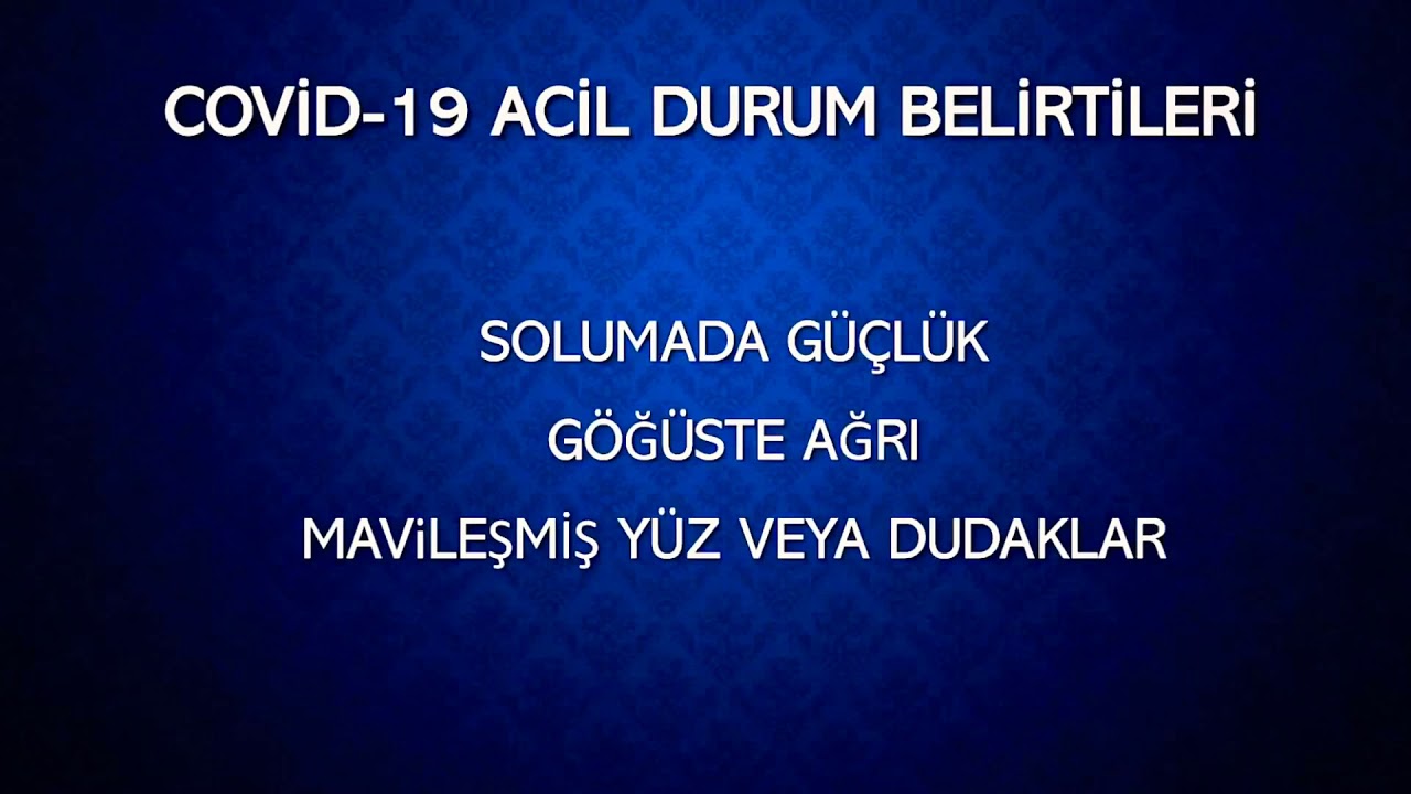 COVİD-19 SEMPTOMLARI // YENİ TIP CORONA VİRÜS SALGINI BELİRTİLERİ