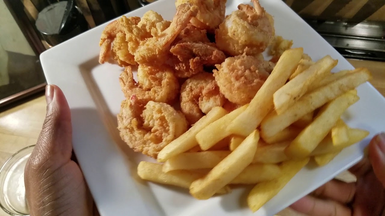 Simple, Easy & Delicious Fried Shrimp using Pancake Batter & Heavy Cream