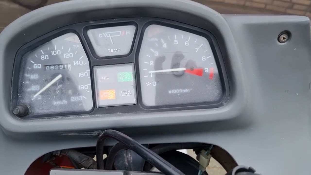 Honda Transalp 600 1990 startup