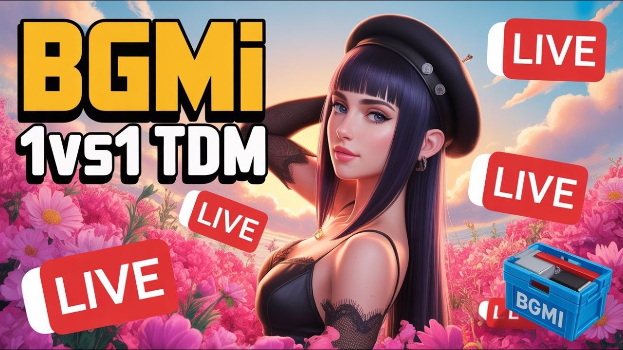 1V1 ROOMS WITH RANDOM AND SUBS👀🩷|🔴| |CHINKY IS LIVE| #girlgamer #bgmilive