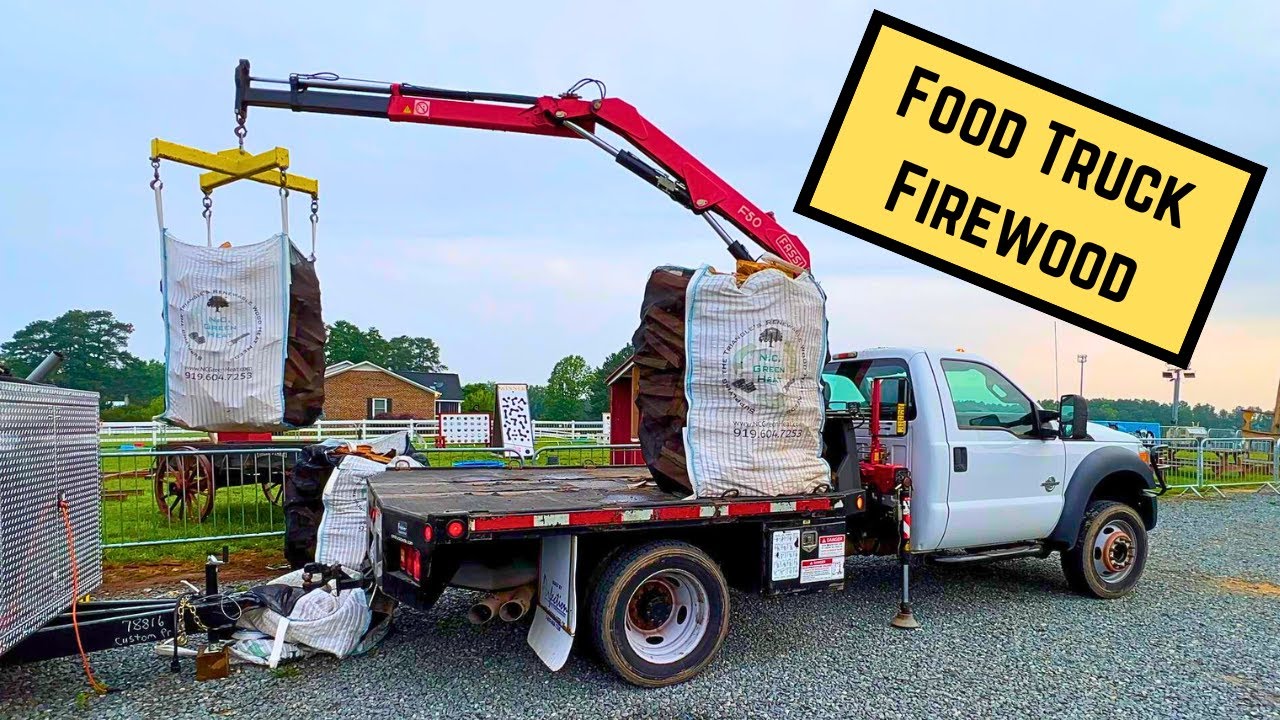 Knuckle Boom BBQ Firewood Delivery
