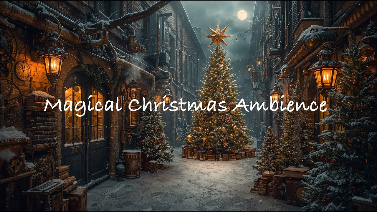 Cozy Steampunk Christmas Alley ✨❄️ | Magical Winter Ambience for Relaxation