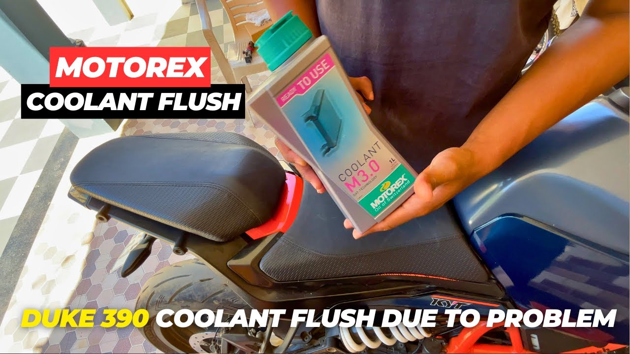 Duke 390 Coolant Flush Motorex Due To Problem