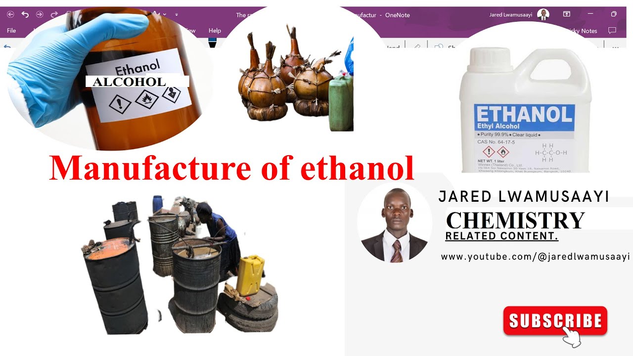 MANUFACTURE OF ETHANOL, ITS BENEFITS (SIDE EFFECTS), DANGERS and MITIGATIONS
