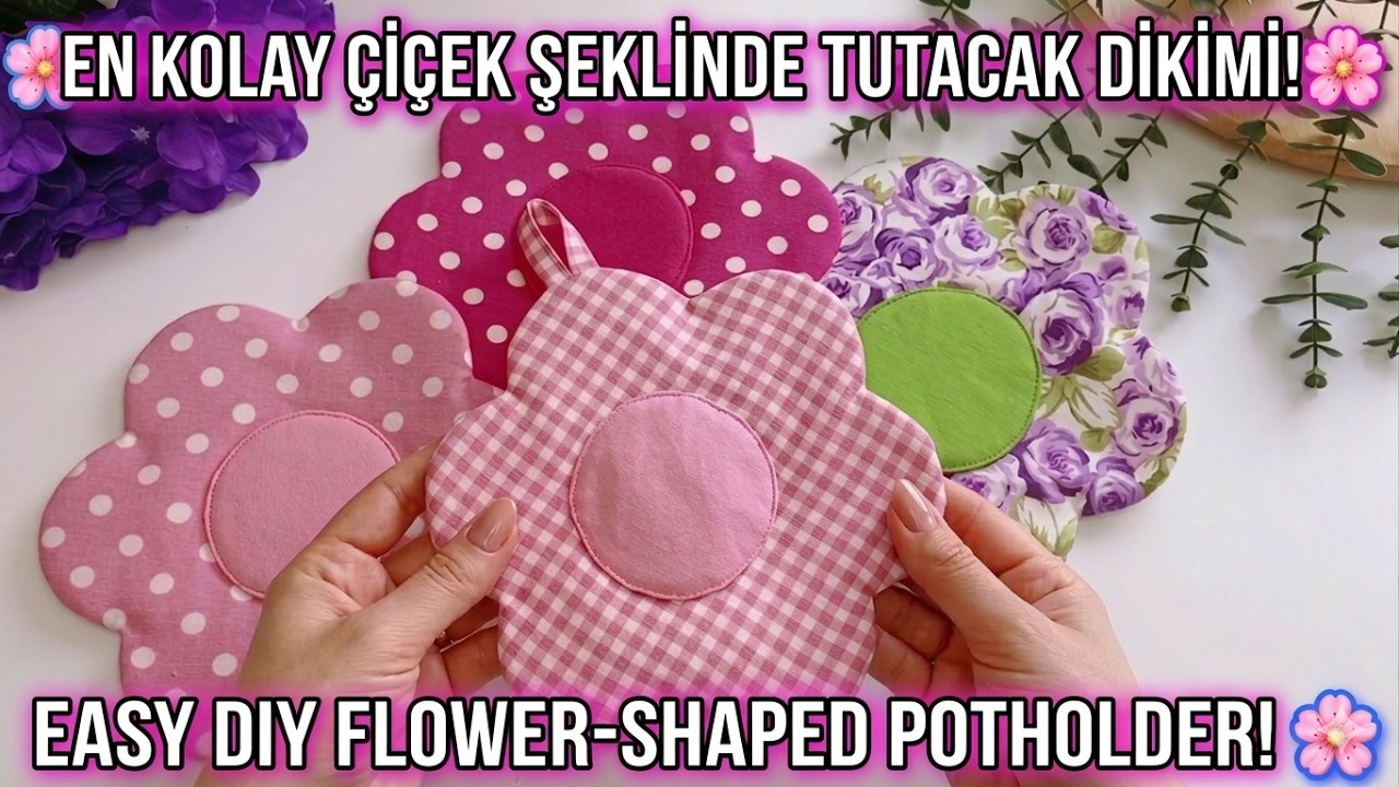 DIY Flower Potholder Sewing Tutorial 🌸
