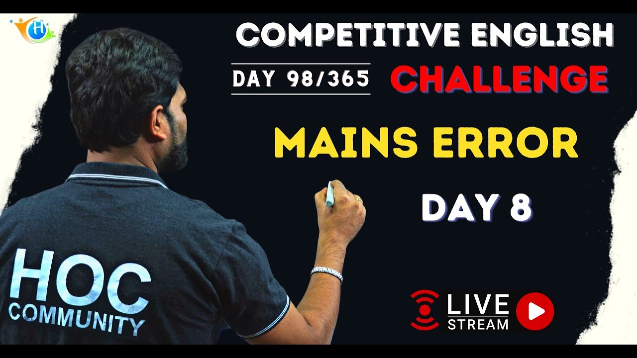 Competitive English Day 98/ 365 | By Swapnil Tulaskar | Hub Of Competitive