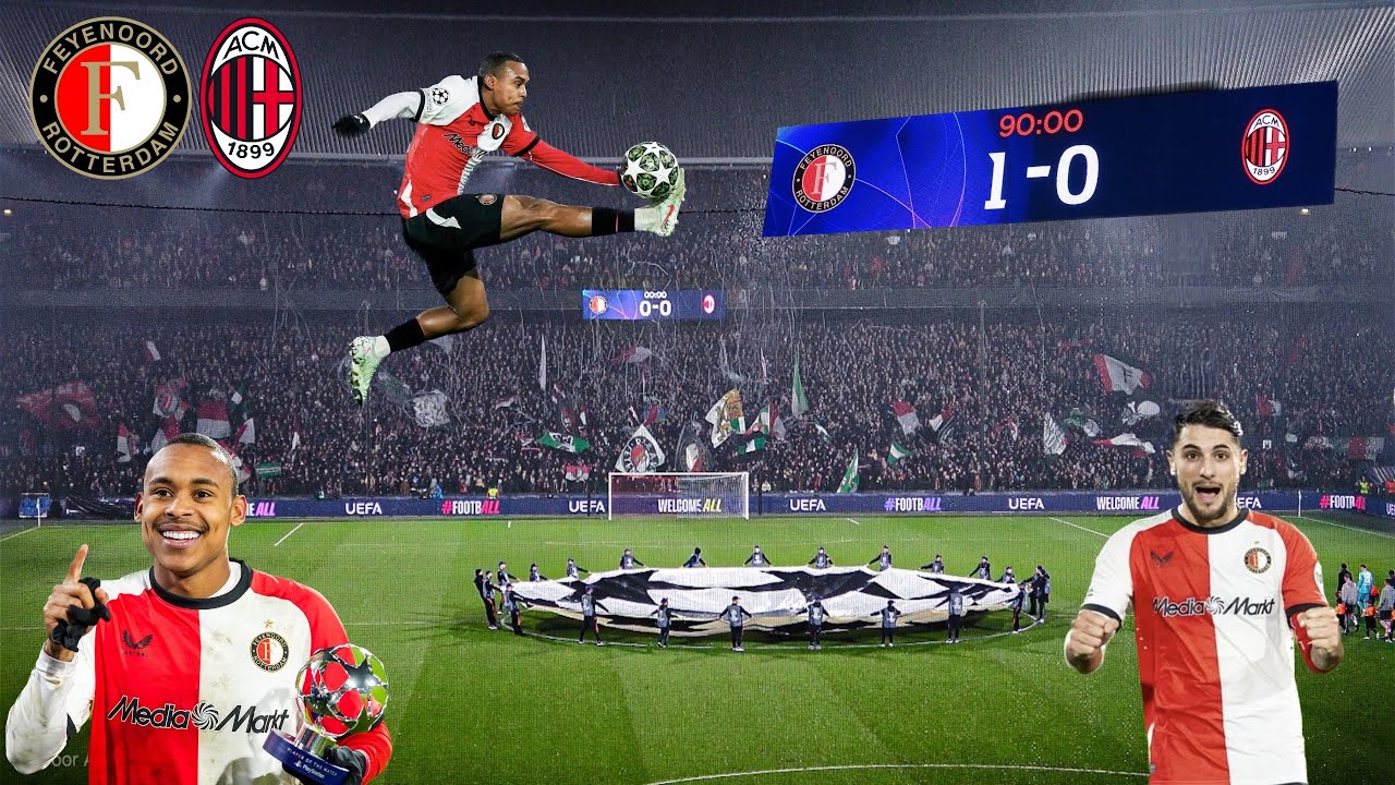 FEYENOORD SHOCKS AC MILAN | Champions League | Insane Atmosphere | Matchday Vlog