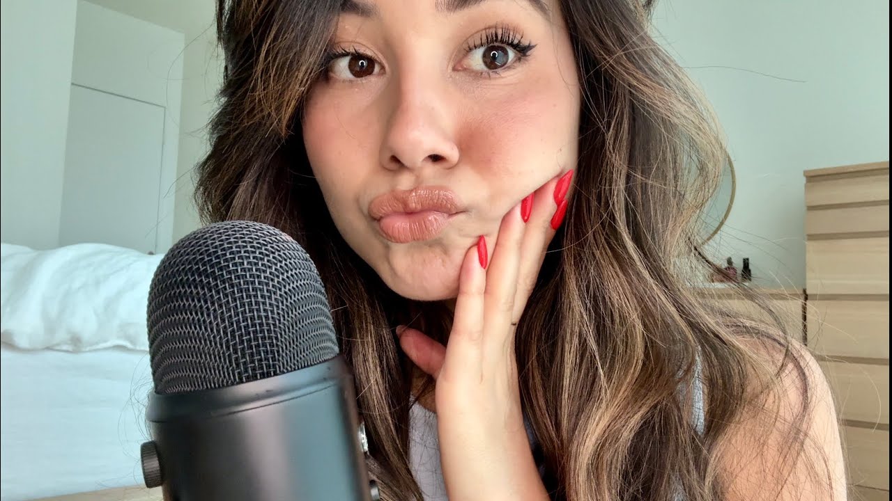 ASMR teaching you Spanish, up close whispers and mouth sounds