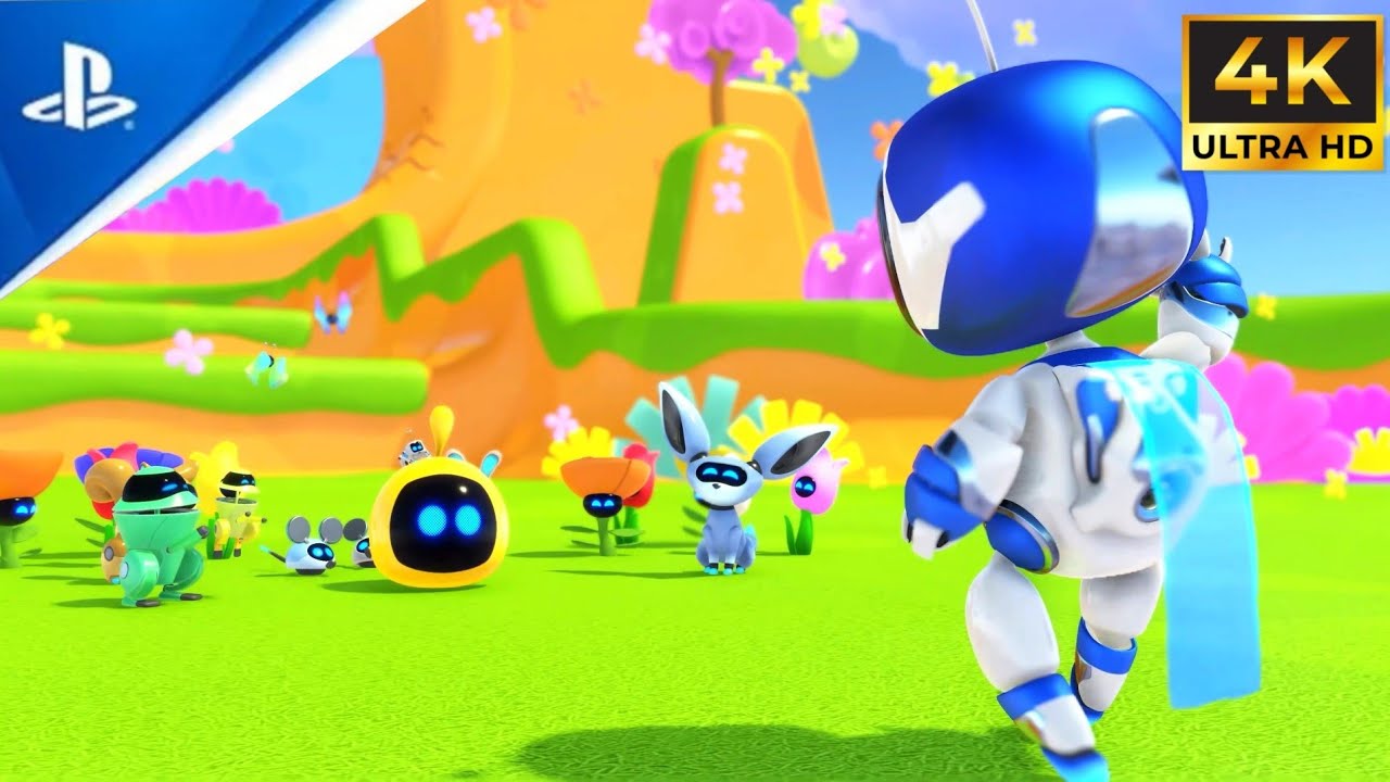 ASTRO BOT (PS5) - Going Loco Level Walkthrough (4k) | Loco Roco